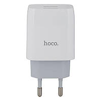 Сетевое Зарядное Устройство Hoco C73A 2USB Type-C 2.4A Цвет Белый