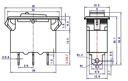 Размеры ST-001L