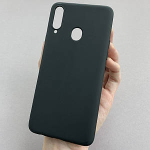 Чохол для Samsung Galaxy A20s матовий чохол на телефон самсунг а20с чорний tpb