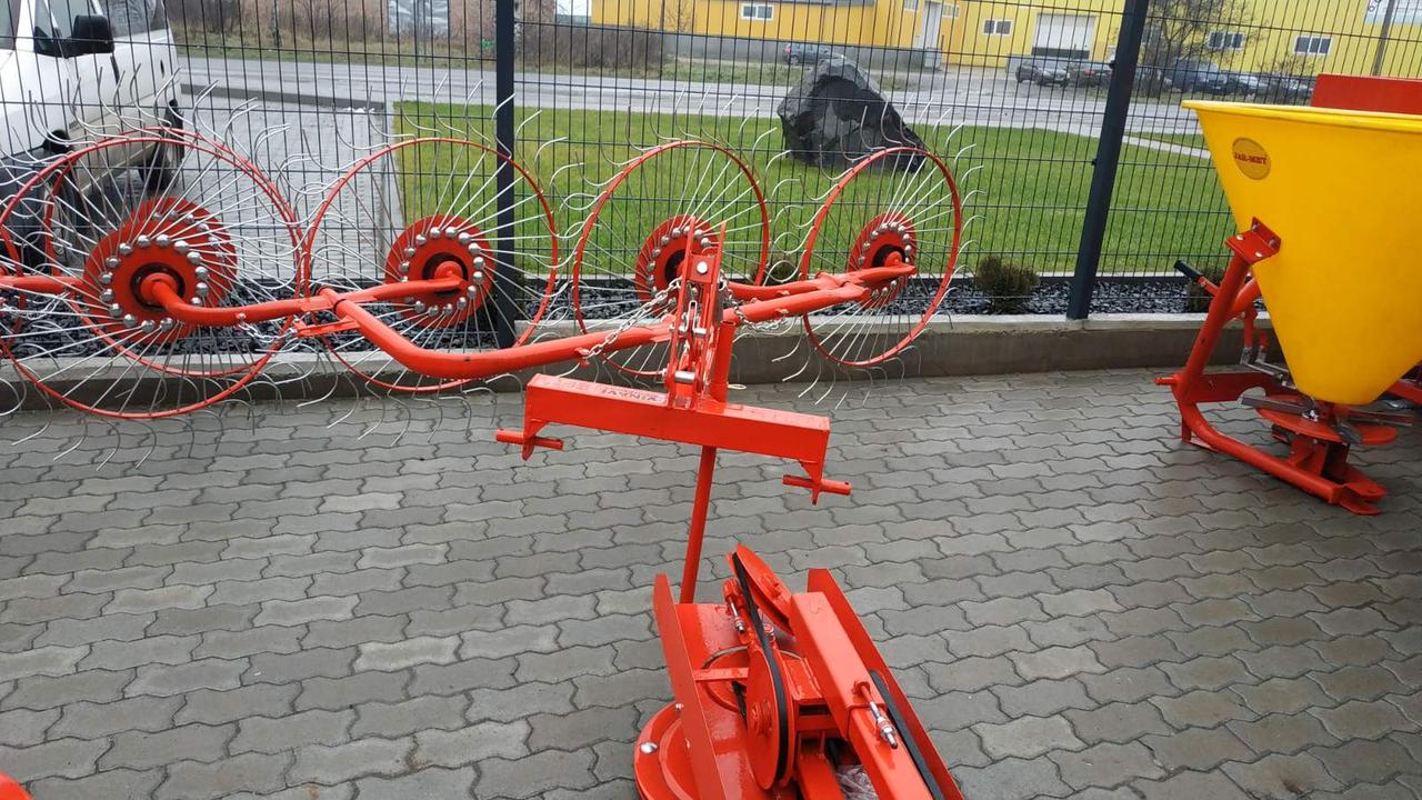 Граблі до трактора ворушилки 4-колісні Польські