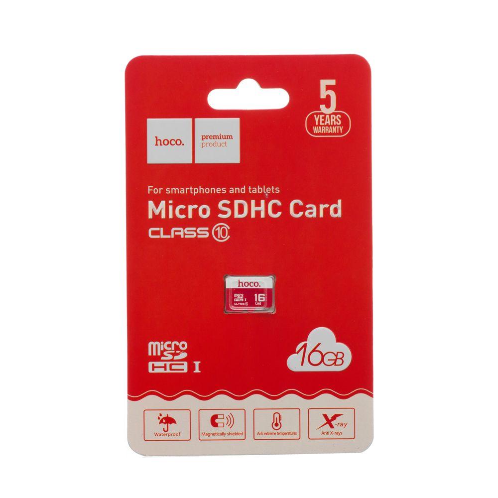 Карта Памяти Hoco MicroSDHC 16gb 10 Class Цвет Красный от магазина Buy All - фото 2 - id-p1885215468