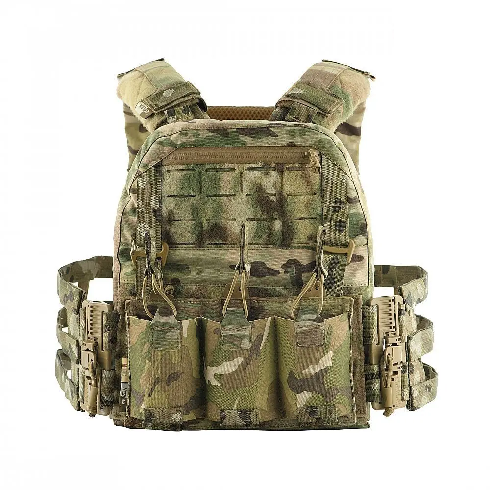 Плитоноска без плит зі швидким скиданням M-Tac Cuirass QRS (Мультиким)