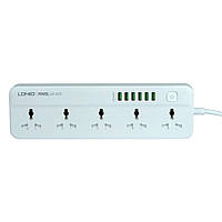 Мережевий подовжувач LDNIO SC5614 5 socket/6 USB Колір Білий від магазину Buy All