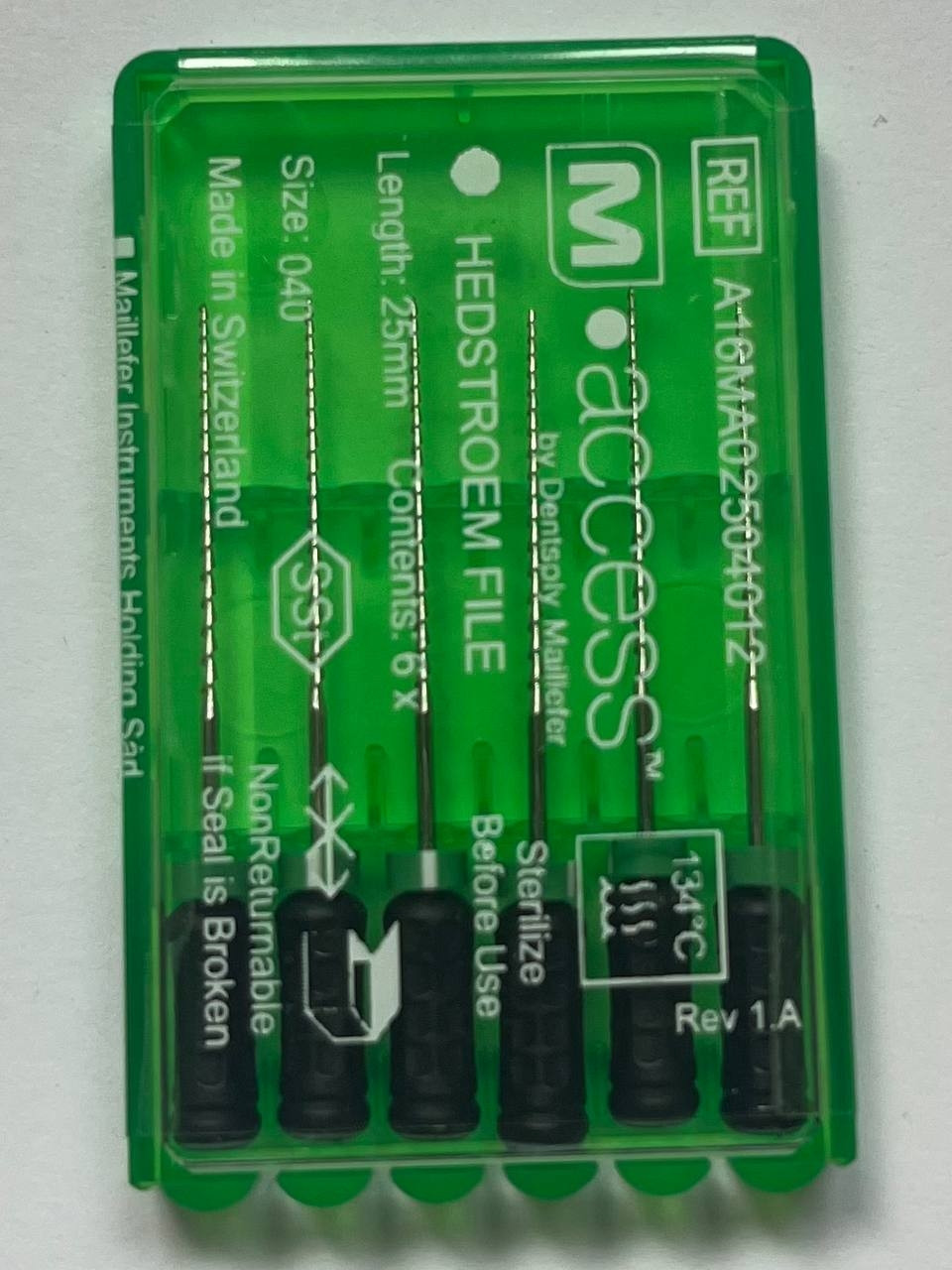 H-File M-Access (Хедстрем Зелені) 25 мм 40