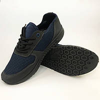 Мужские кроссовки из сетки 45 размер. Модель 48177. ZD-789 Цвет: синий