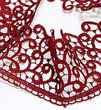 Мереживо макраме бордове 7,5см, фото 5