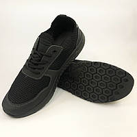 Мужские кроссовки из сетки 44 размер. Модель 83872. LS-297 Цвет: черный
