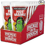 Кислий гострий огірок Van Holten's Pickles Hot Mama Pickle In A Pouch 140г, фото 5