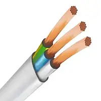 Медный провод/кабель ШВВП 3х6 Одесса Каблекс 100м. Плоский