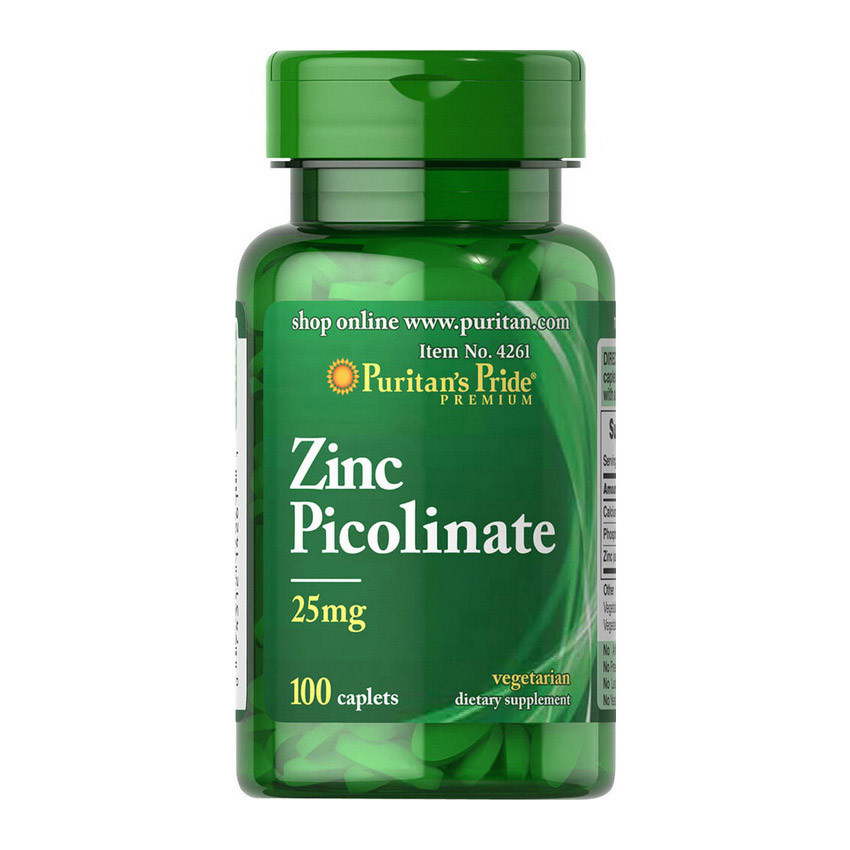 Купить Zinc Picolinate 25 mg (100 caplets) Киев, цена 300 ₴ — Prom.ua