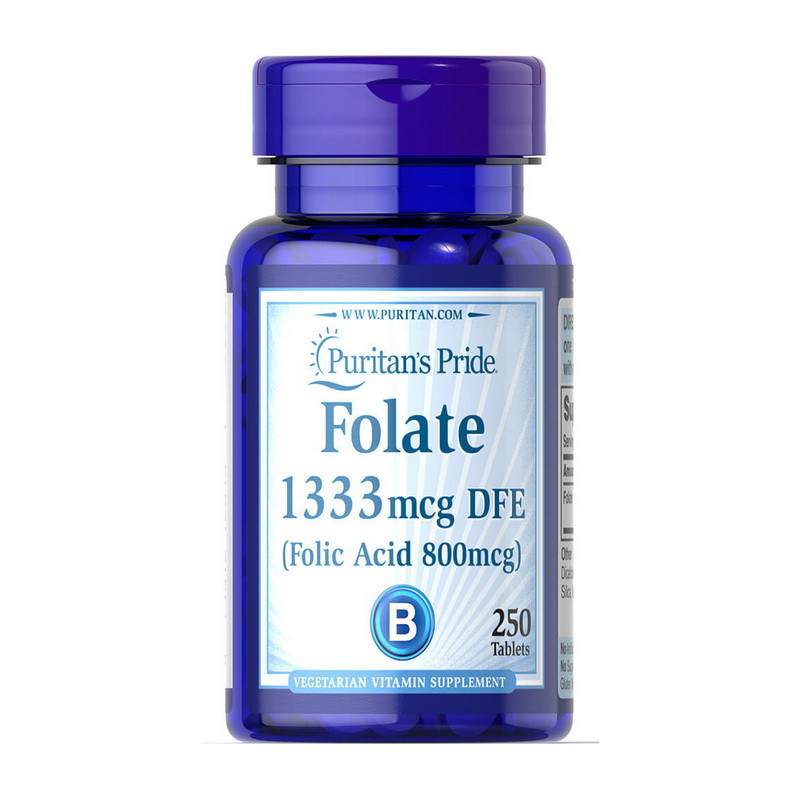 Folate 1333 mcg DFE (Folic Acid 800 mcg) (250 tab) Киев