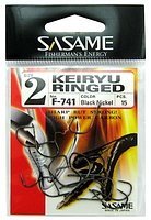 Гачки риболовні (короп, карась) SASAME Sasame F-741 keiryu Ringed №6