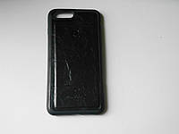 Шкіряний чохол для телефона iPhone 7 Plus чорного кольору