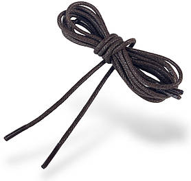Шнурки взуттєві круглі з просоченням колір темно-коричневий (1.2.0) 60-100см
