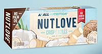 Вафельные трубочки без сахара All Nutrition Nutlove Crispy Rolls 140г кокос