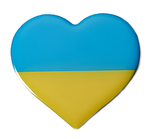 Наклейки авто знак "Україна, серце"