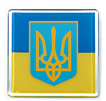 Наклейка авто знак "Україна, герб"