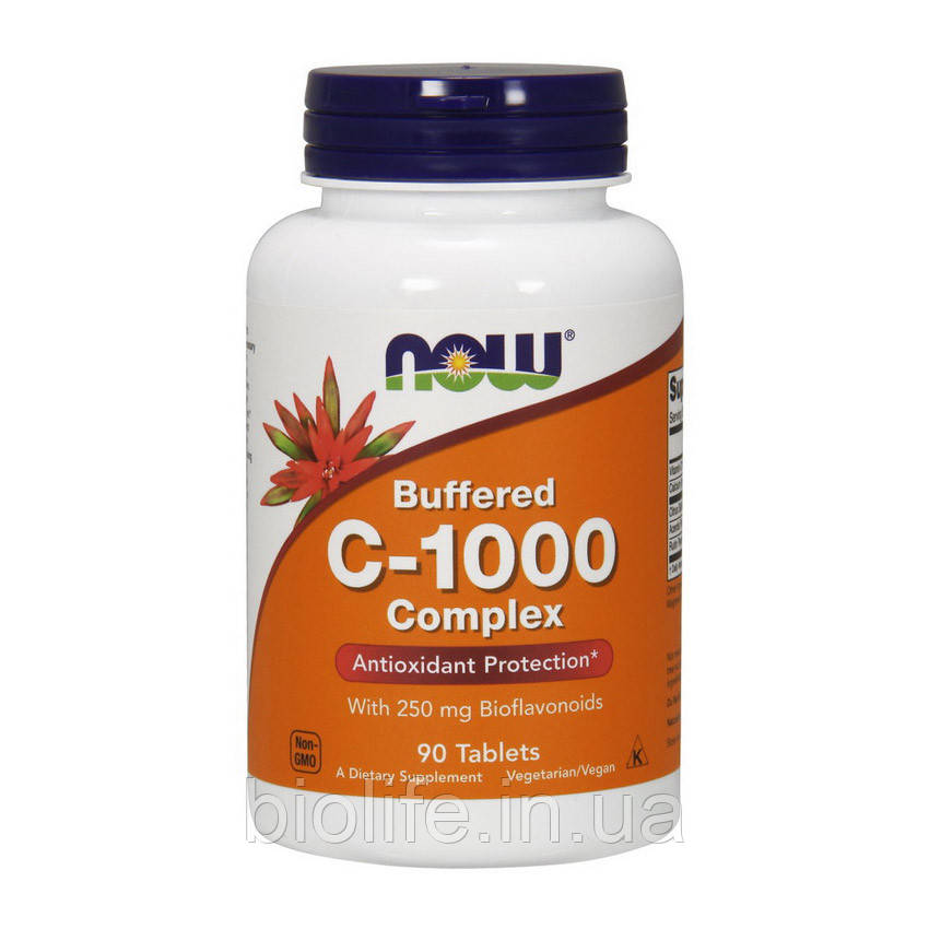 NOW C-1000 Complex Buffered (90 tabs), фото 1