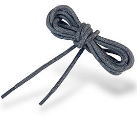 Шнурки взуттєві круглі з просоченням колір темно-сірий (1.2.8) 70-150см
