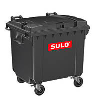 Мусорный бак SULO с плоской крышкой 1100 л, серый
