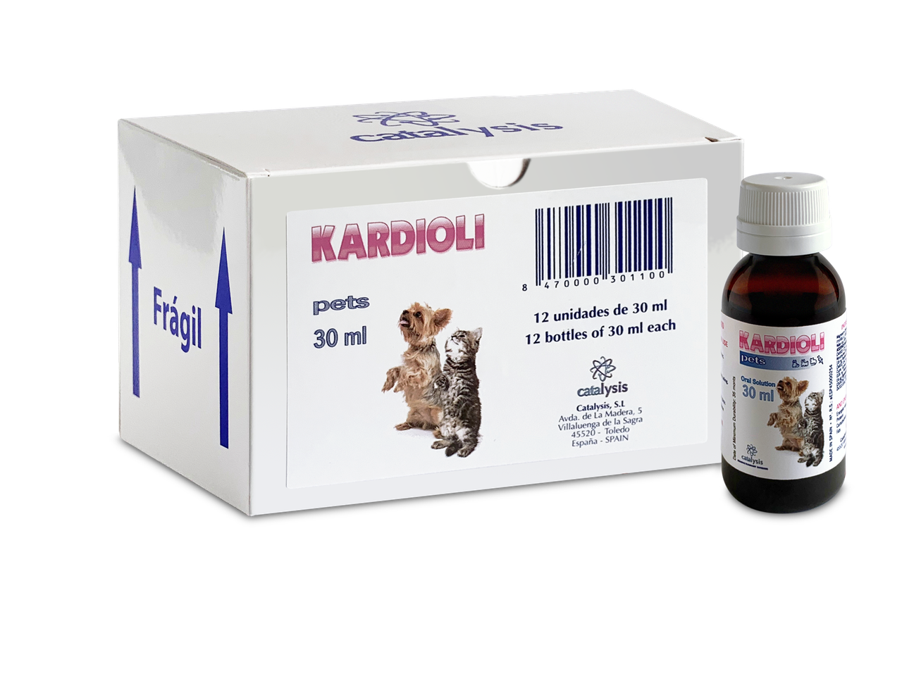 КАРДІОЛІ петс 30 мл. (KARDIOLI pets) для здоров’я серця та судин у котів та собак