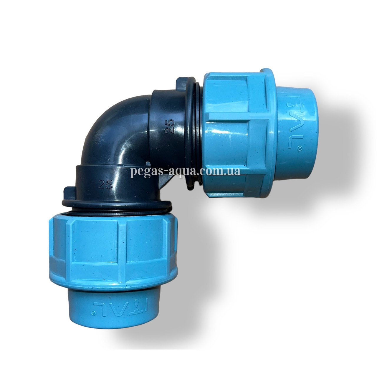 Коліно водопровідне ПЕ Ital 25 (120/8), фото 1