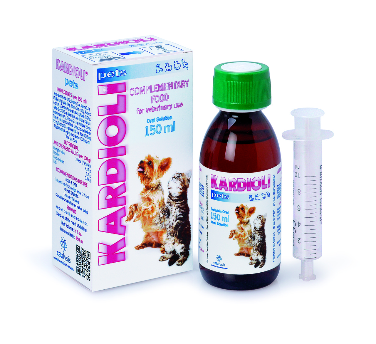КАРДІОЛІ петс 150 мл. (KARDIOLI pets) для здоров’я серця та судин у котів та собак