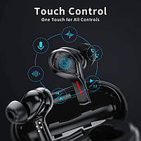 Навушники Aikela T12, In-Ear, Bluetooth, портативний зарядний чохол, чорний, фото 2
