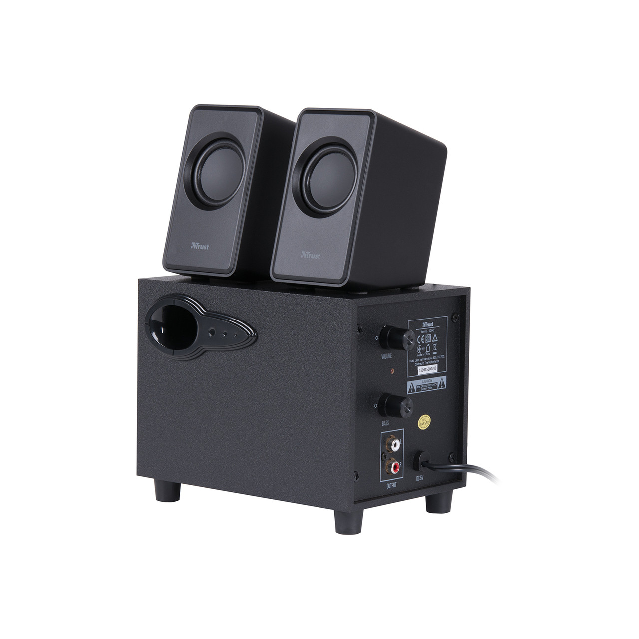 Trust 20442 avora 2.1 subwoofer sales speaker set