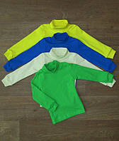 Водолазка детская ОПТ однотонная с низким горлом, школьная водолазка - гольф для детей от р.26 до р.40
