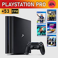 Playstation 4 PRO +53 ИГРЫ +подписка EA PLAY Б/У