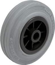Гумові колеса із сірим гумовим протектором PG-серії 