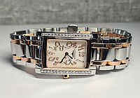 Жіночий годинник часы Longines DolceVita Steel/Gold з діамантами L5.502.5