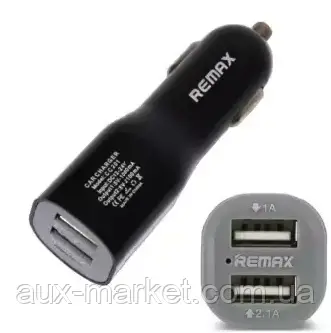Автомобільний зарядний пристрій Remax CC201 2USB/black 2USB/black