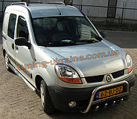 Защита переднего бампера кенгурятник низкий с надписью D60 на Renault Kangoo 2008