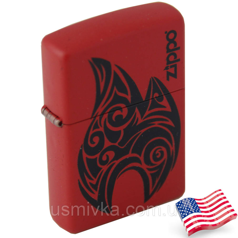 Запальничка Zippo 200.136 RED MATE SPIRITUAL FLAME червона 200136