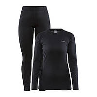 Женский комплект термобелья CORE WARM BASELAYER SET W, Чорний, XS