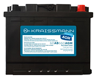 Автомобільний акумулятор KRAISSMANN 60 AB 660 AGM (гарантія 2 роки)