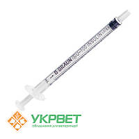 Шприц інсуліновий 1 мл U-100 Omnifix 100 duo з голкою 26G