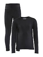 Детский комплект термобелья CORE WARM BASELAYER SET JR, Чорний, 110/116