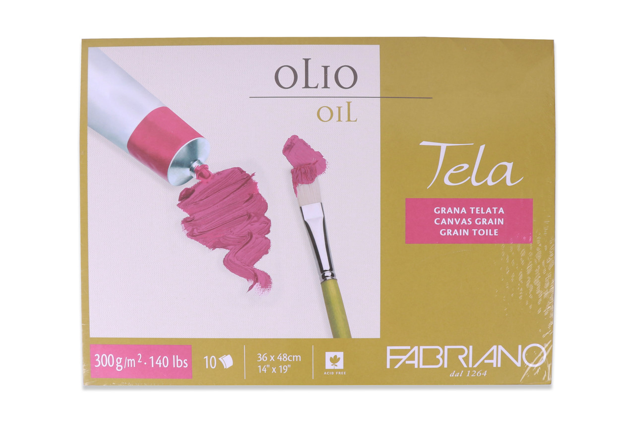 Альбом для живопису олією Tela, 36*48см 300 г/м.кв, 10 аркушів, Fabriano, фото 1