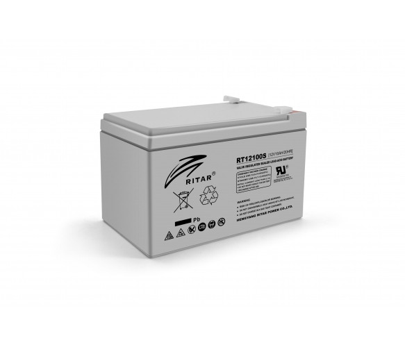 Акумулятор AGM RITAR - 10 Аг 12 В RT12100S, Gray Case, Q10