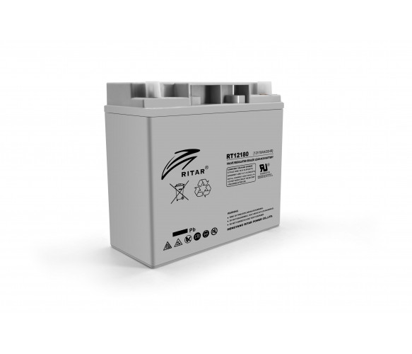 Акумулятор AGM RITAR - 18 Аг 12 В RT12180, Gray Case, Q4