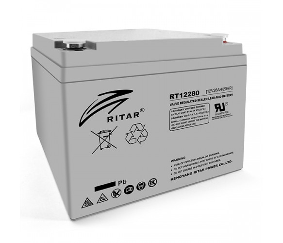Акумулятор AGM RITAR - 28 Аг 12 В RT12280, Gray Case, Q1
