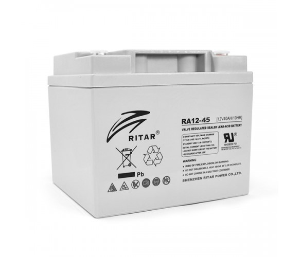 Акумулятор AGM RITAR - 45 Аг 12 В RA12-45, Gray Case, Q1