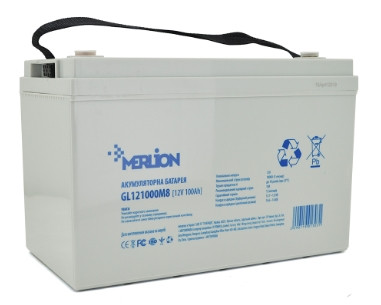 Акумуляторна батарея 100 Ah 12 V MERLION GEL GL121000M8