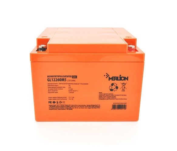 Акумуляторна батарея 26 Ah 12 V MERLION GEL GL12260M5 Q2