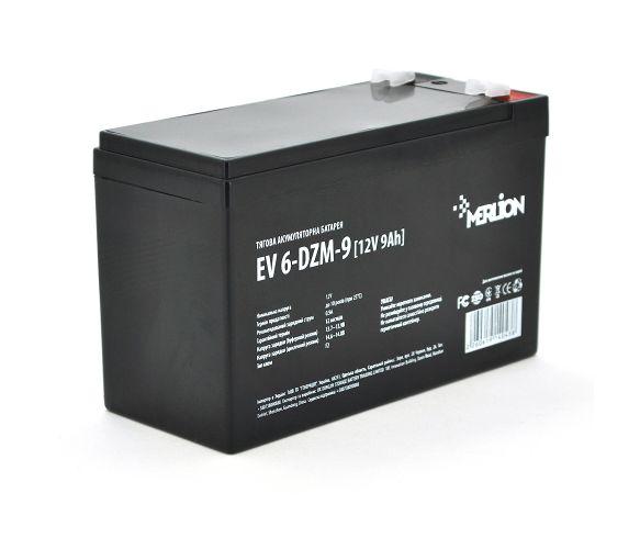 Акумулятор AGM Тяговий Merlion 12 V 9 Ah, EV 6-DZM-9, F2, Q10, фото 1