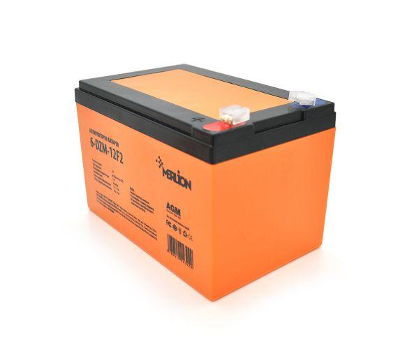 Акумулятор AGM Тяговий 12 V 12 Ah MERLION 6-DZM-12, F2 (151х98х101 мм) Orange Q4