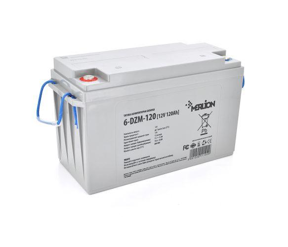 Тяговий Акумулятор 12 V 120 Ah AGM MERLION 6-DZM-120, М8 ( 407 x 177 x 225) Q1
